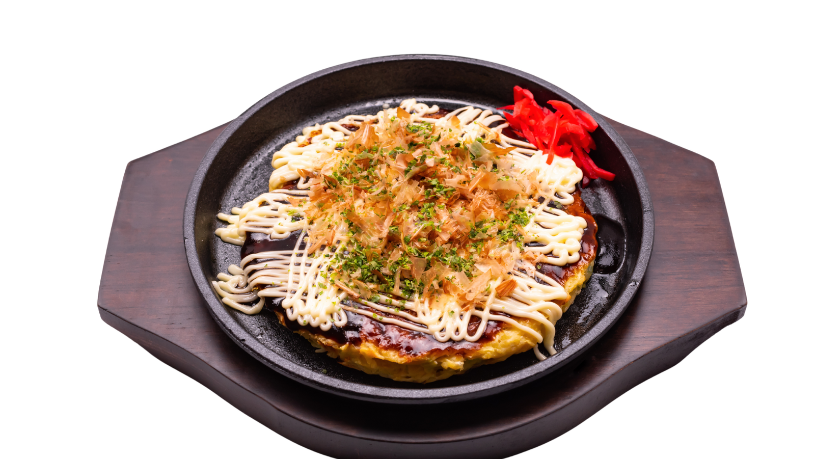 okonomiyaki in a plate 